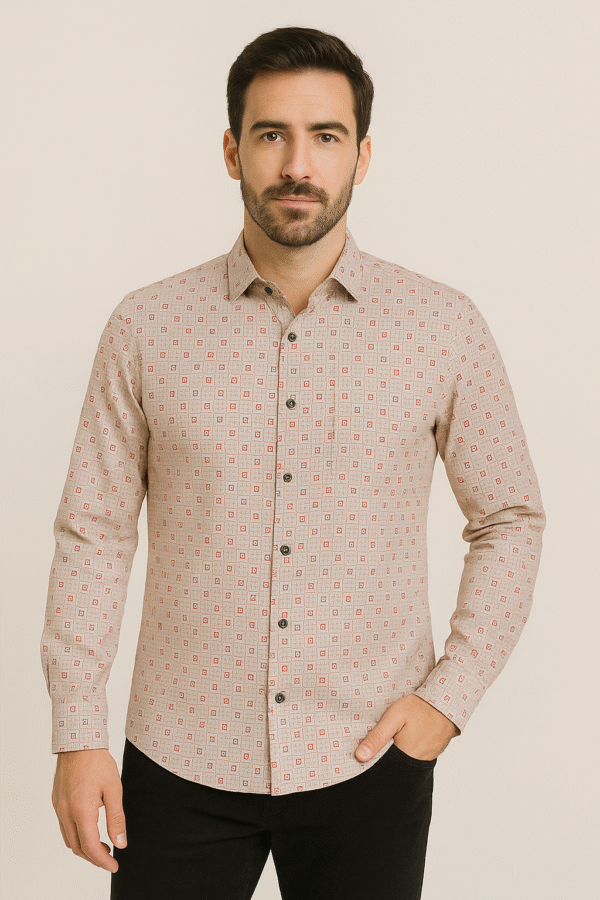 Almine cotton printed shirt for men