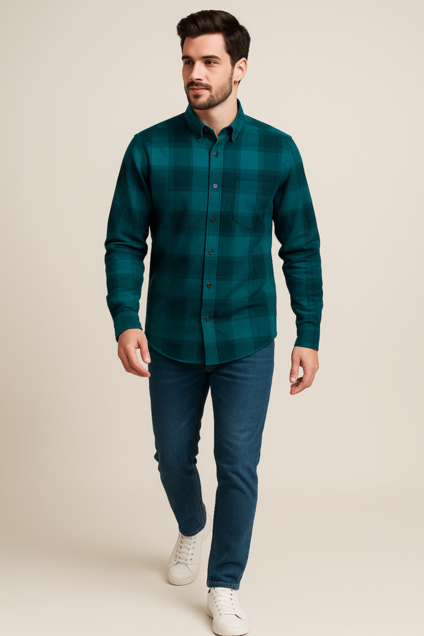N India Trendy multicoloured Checked shirt for men