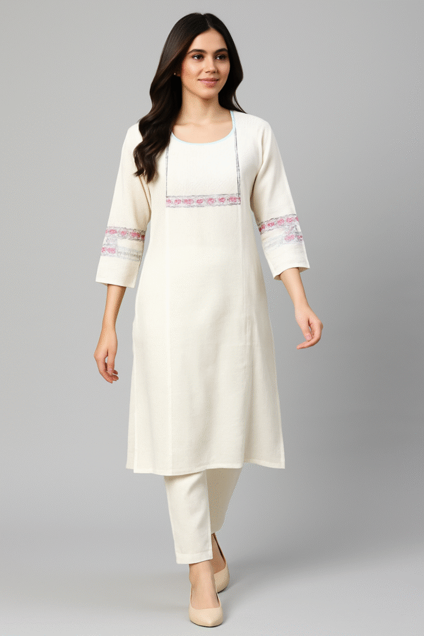Mayuri white kurti for women