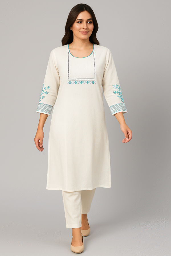 white kurti for women