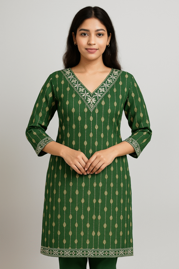 mayuri Green kurti for women