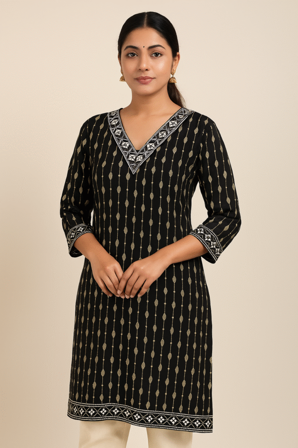 lizaa v shape kurti for women