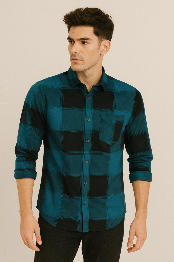 N INDIA trendy checked shirt for men