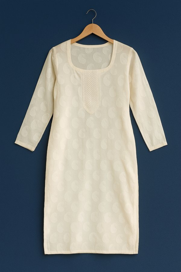 Lizza white kurti for women