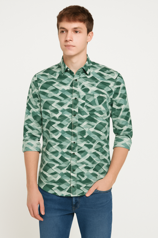 N INDIA mens printed shirt