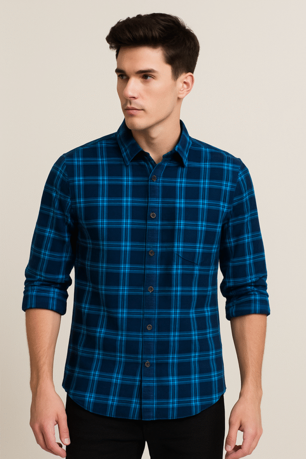 ALMINE TRENDY CHECKED SHIRT FOR MEN