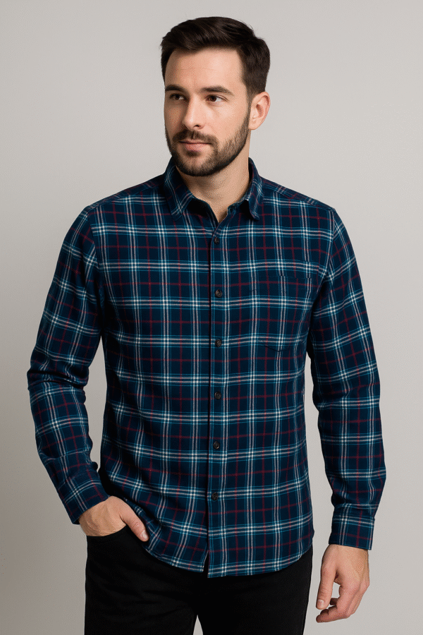 ALMIN Trendy checked shirt for men