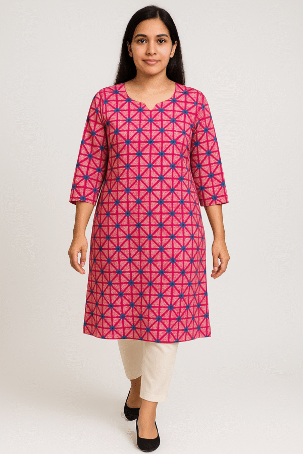 kz cotton silk kurti for women