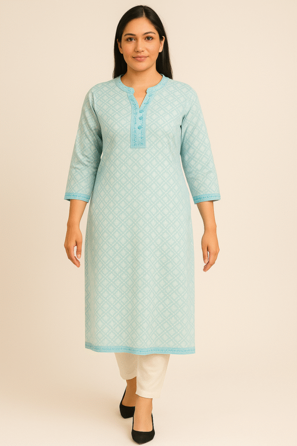Mayuri lite sky kurti for women