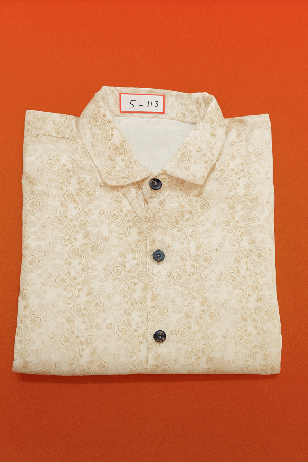 Riyon Golden cotton full shirts for men