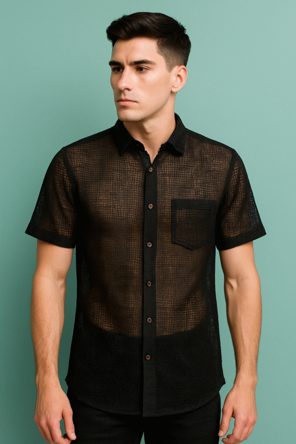 Net designed shirt for men