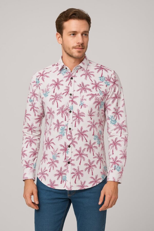 New Arrival mens printed shirt