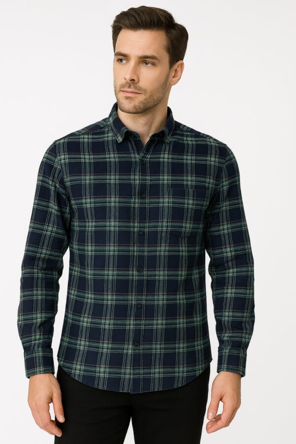 ALMINE trendy checked shirt for men