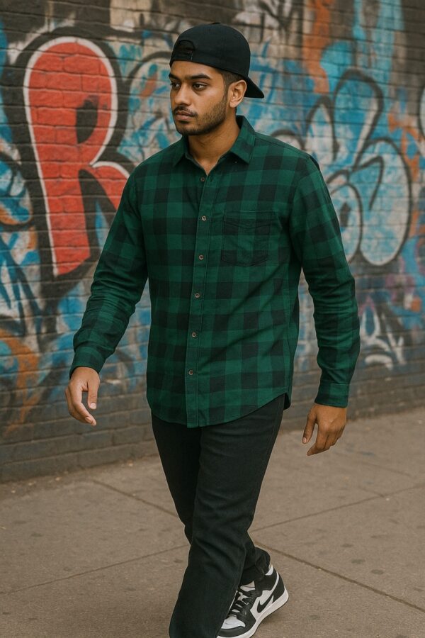 N INDIA trendy checked shirt for men