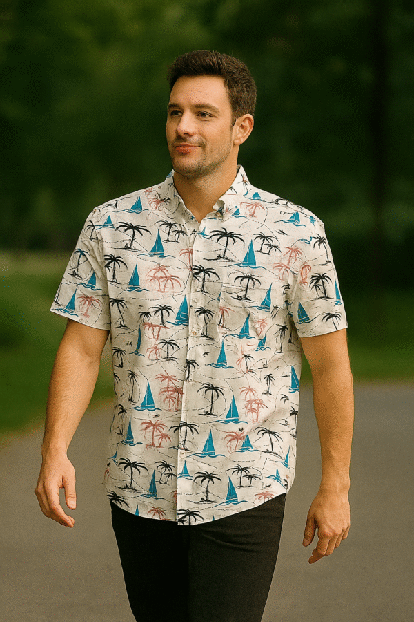 zara copy half shirt printed for men