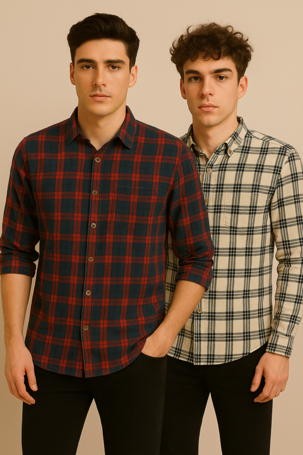 Mens combo cotton shirt