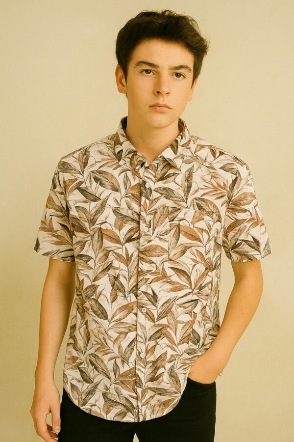 basics riyon half shirt for men