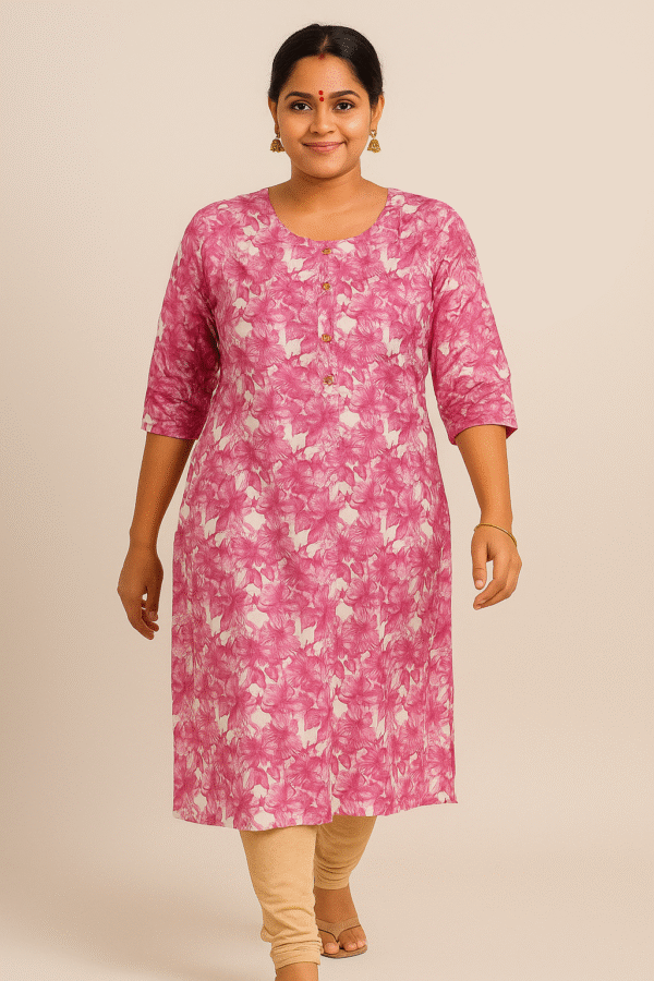 3xl cotton blend kurti for women
