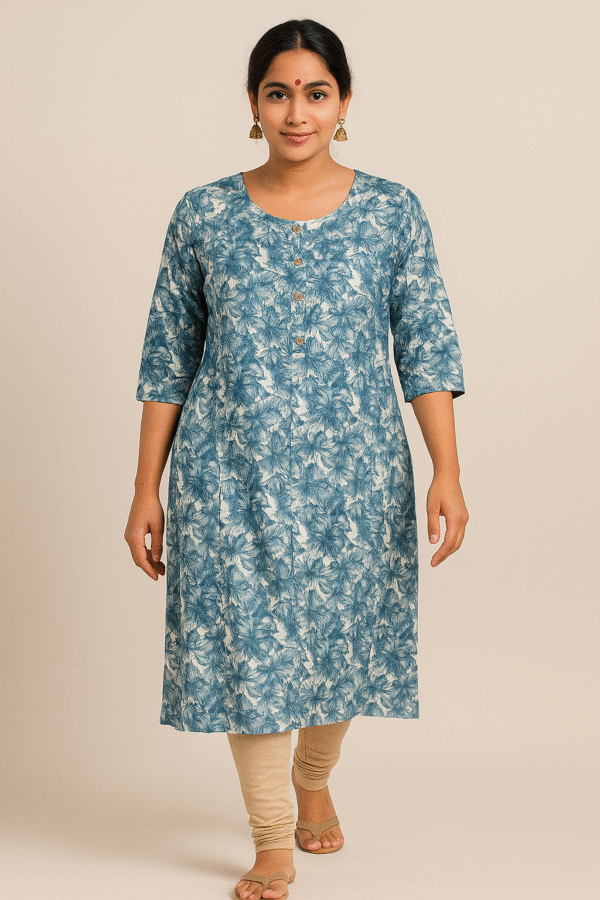 Pinted 3xl kurti for women