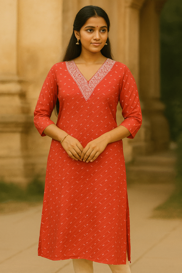 cotton blend kurti for women