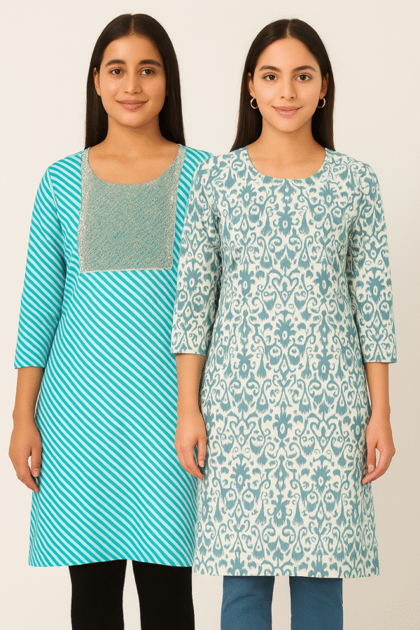 Women's trendy kurti combo pack of 2