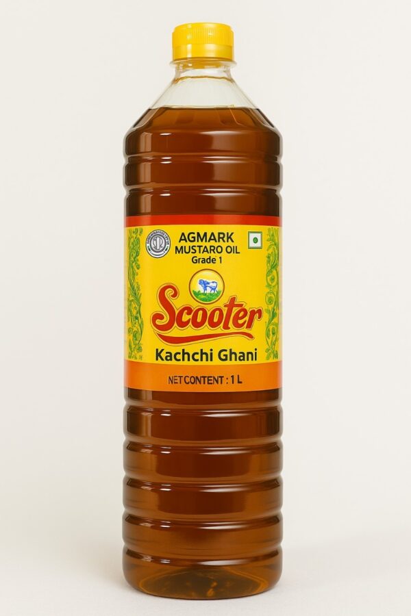 scooter Kachi Ghani Mustard Oil 1 Ltr