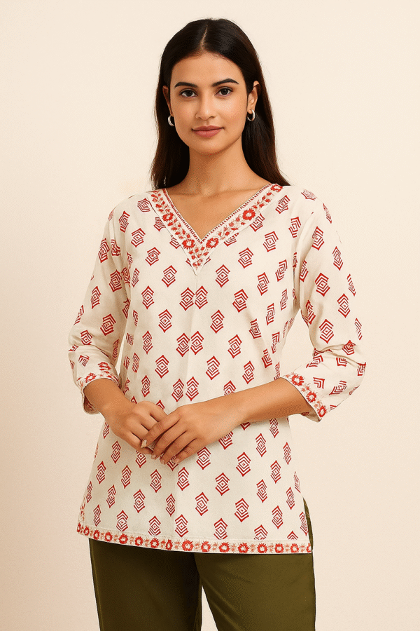 Trendy short kurti for women