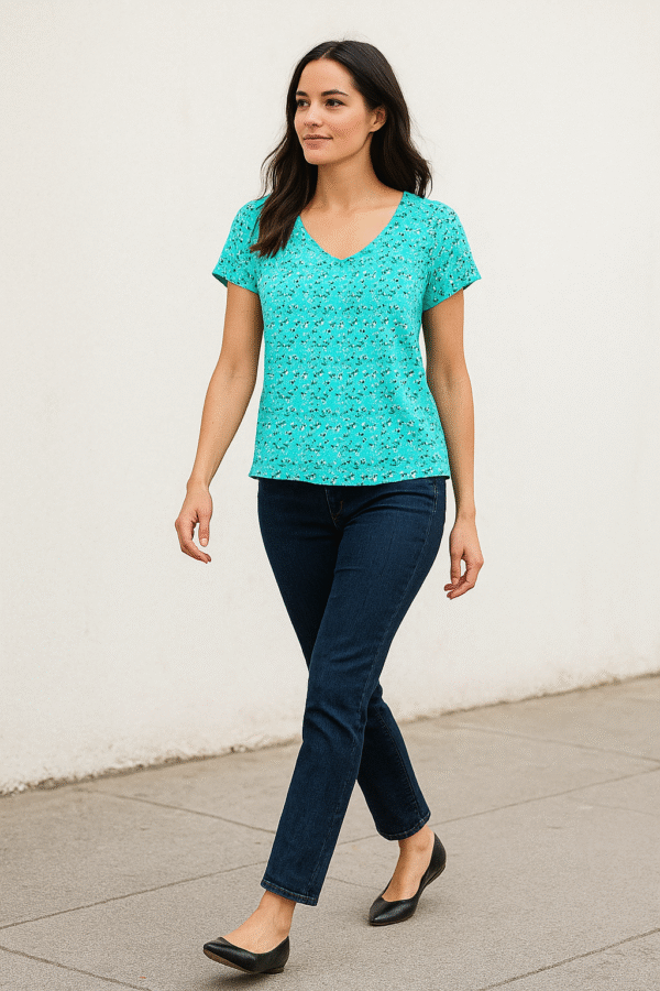 cotton printed top for girl