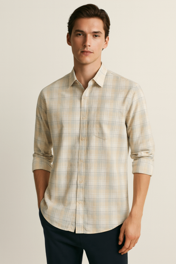 IQRA ZONE mens cotton full shirt