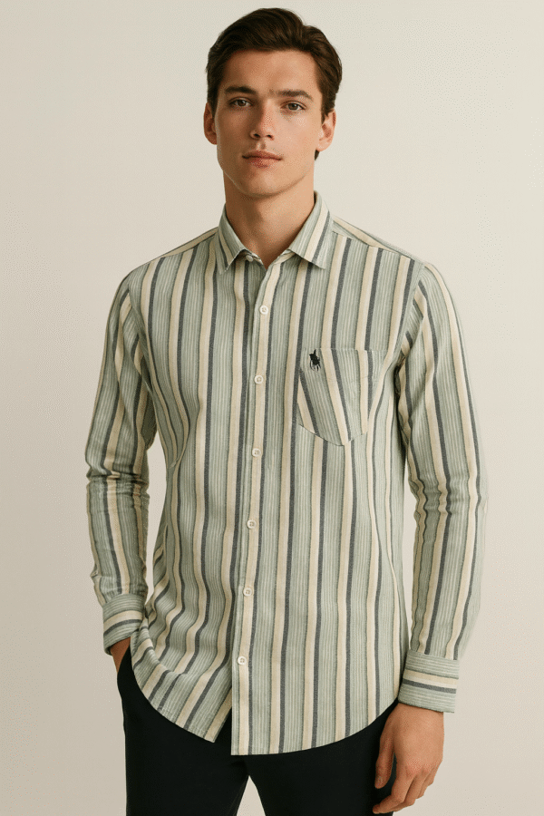 fox zone mens full shirt strip