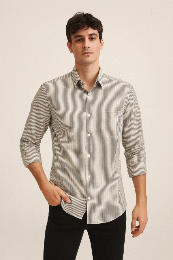 fox zone strip line full shirt for men