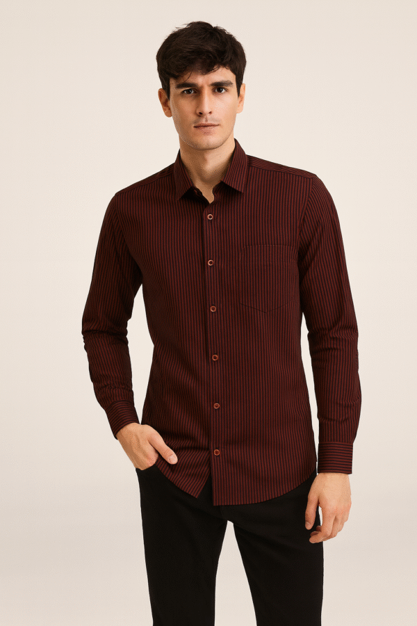 Mens strip line full shirt