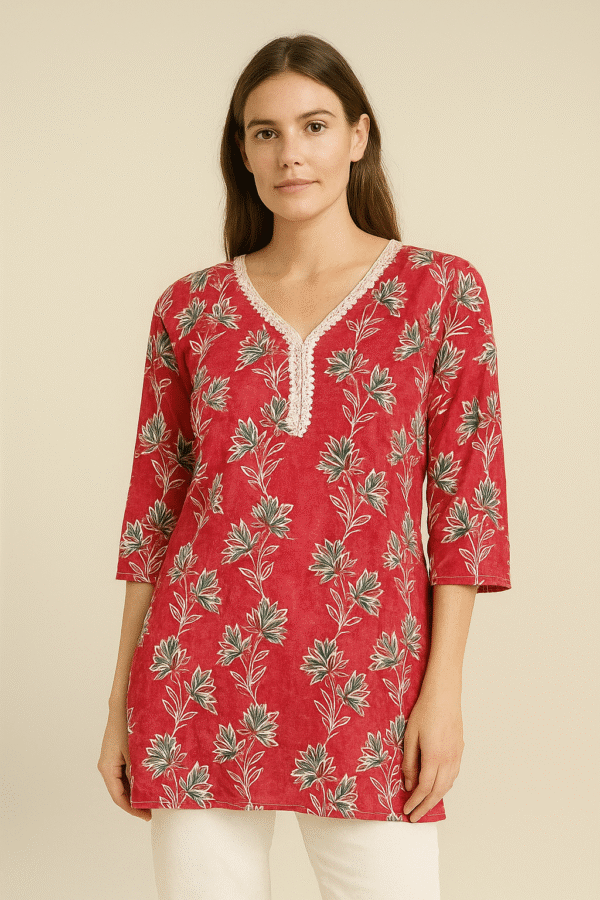 short kurti for women cotton blend